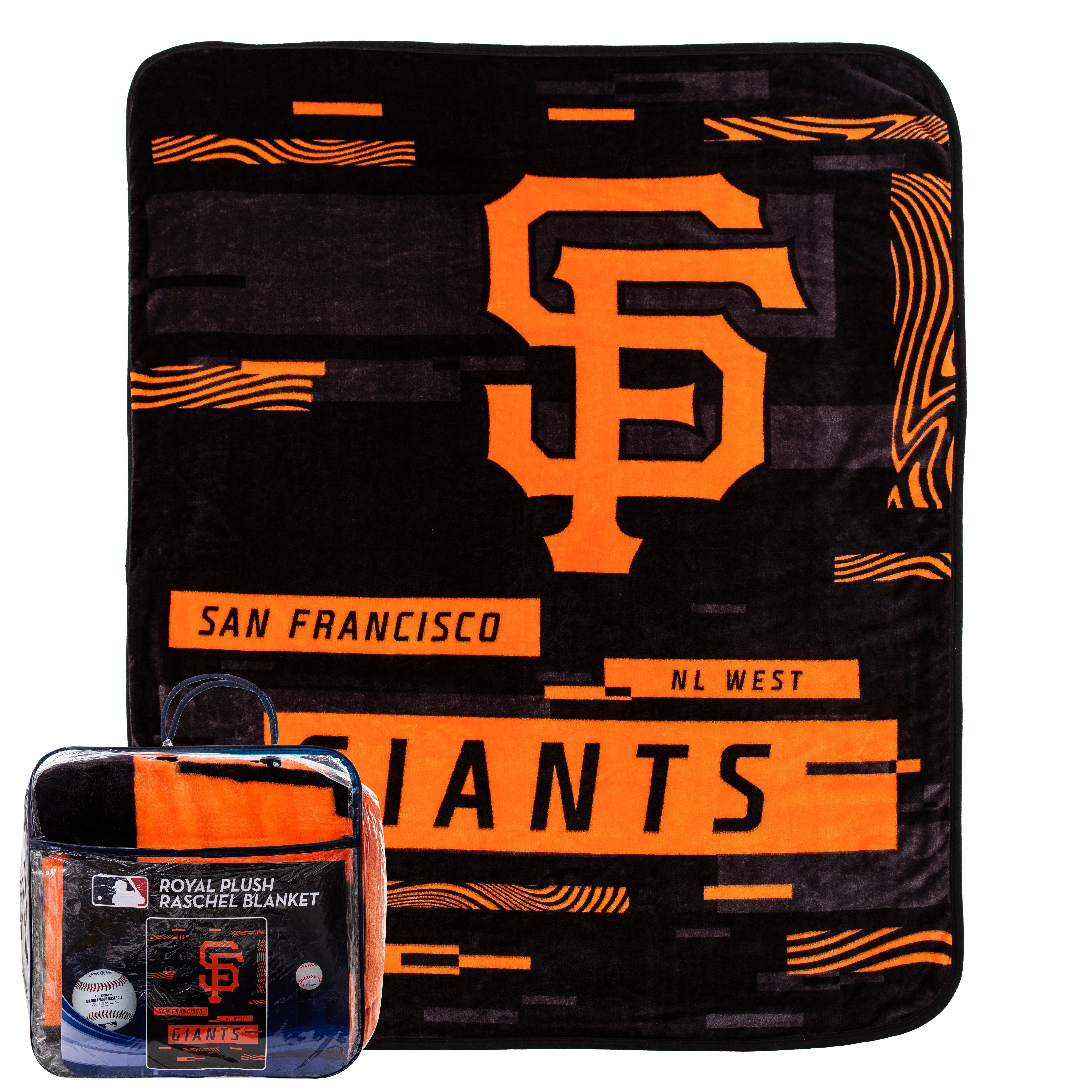 MLB San Francisco Giants Digitize Raschel Throw Blanket 60x80Inches