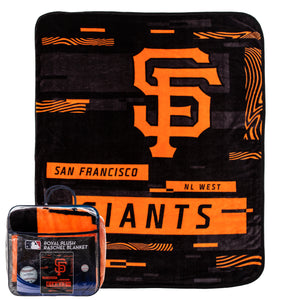 MLB San Francisco Giants Digitize Raschel Throw Blanket 60x80Inches