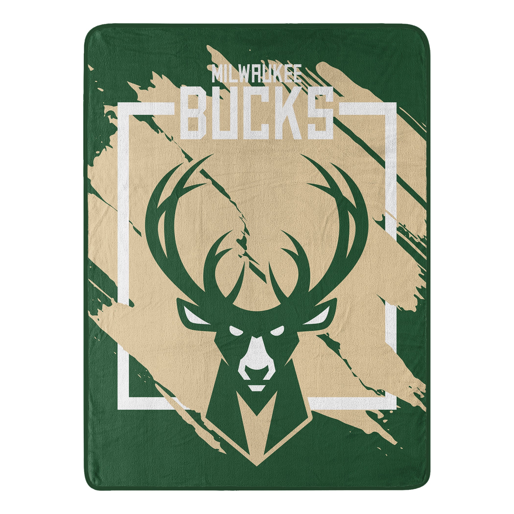 NBA Milwaukee Bucks Dimensional Micro Raschel Throw Blanket 46x60 Inches