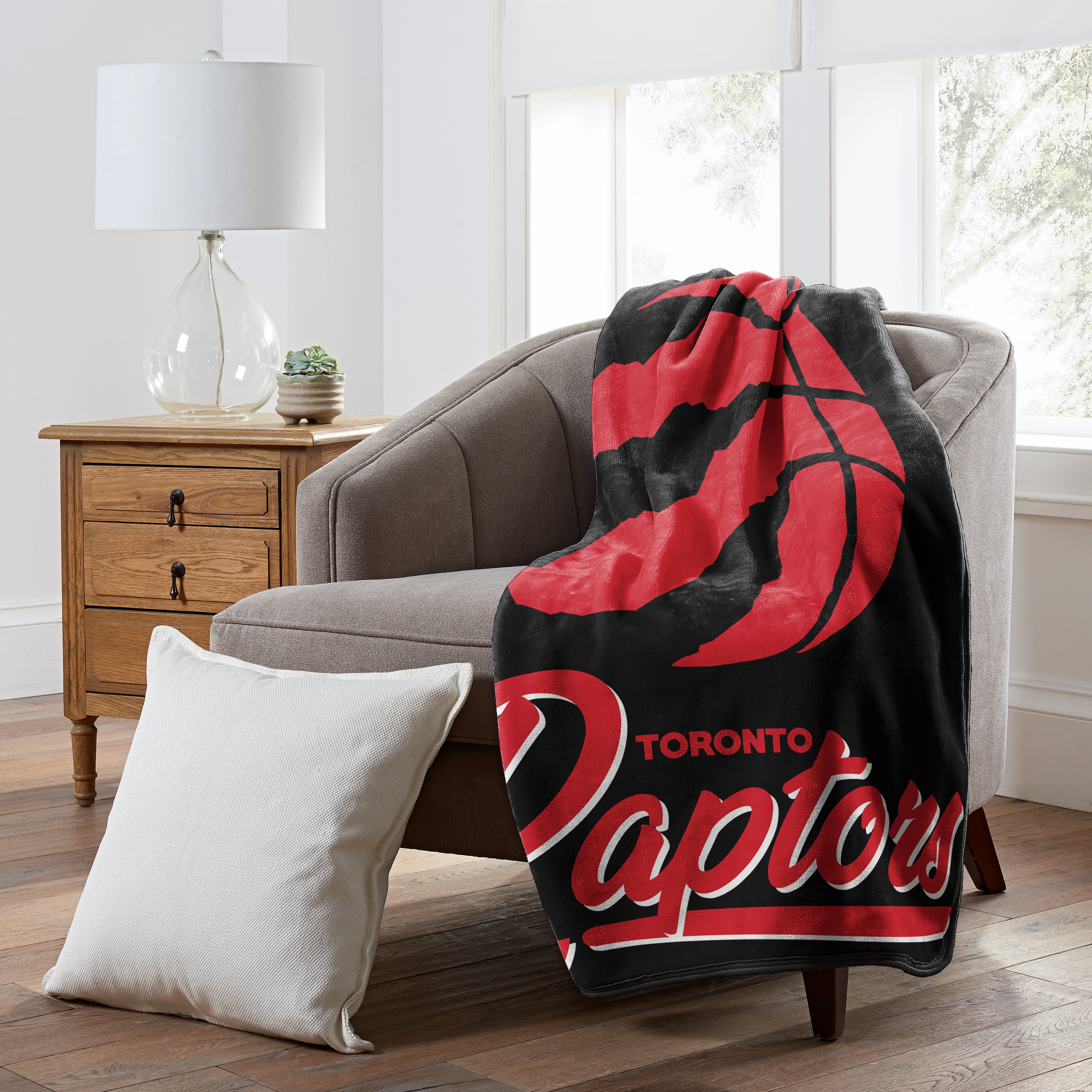 NBA Toronto Raptors Signature Raschel Throw Blanket 50x60 Inches