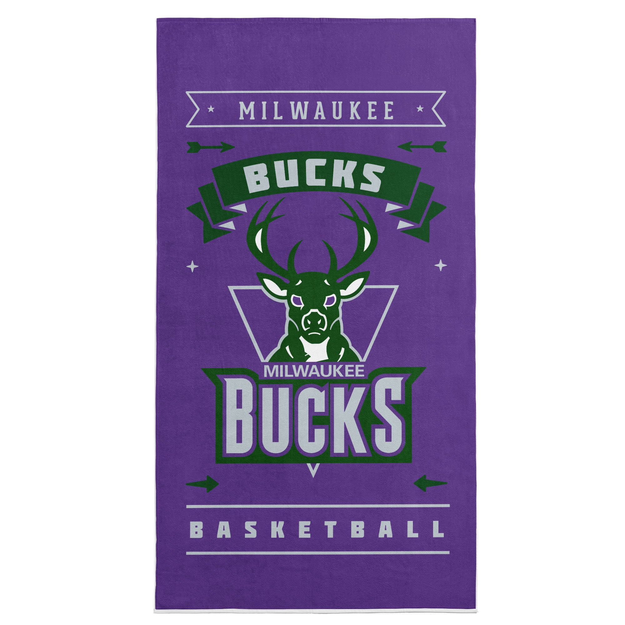 NBA Milwaukee Bucks Hardwood Classics Beach Towel 30x60 Inches