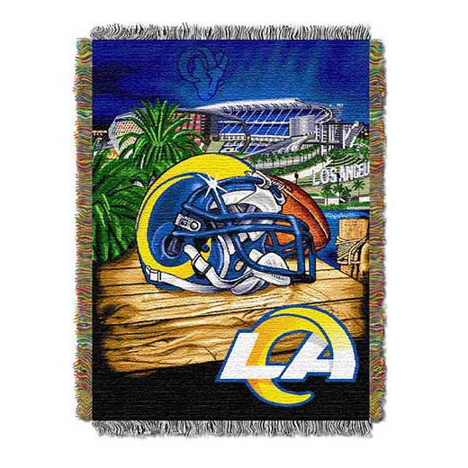 NFL Los Angeles Rams Home Field Advantage Tapestry Blanket 48x60 Inches
