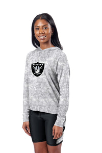 Las Vegas Raiders Certo Women's Session Pullover Hoodie - Gray