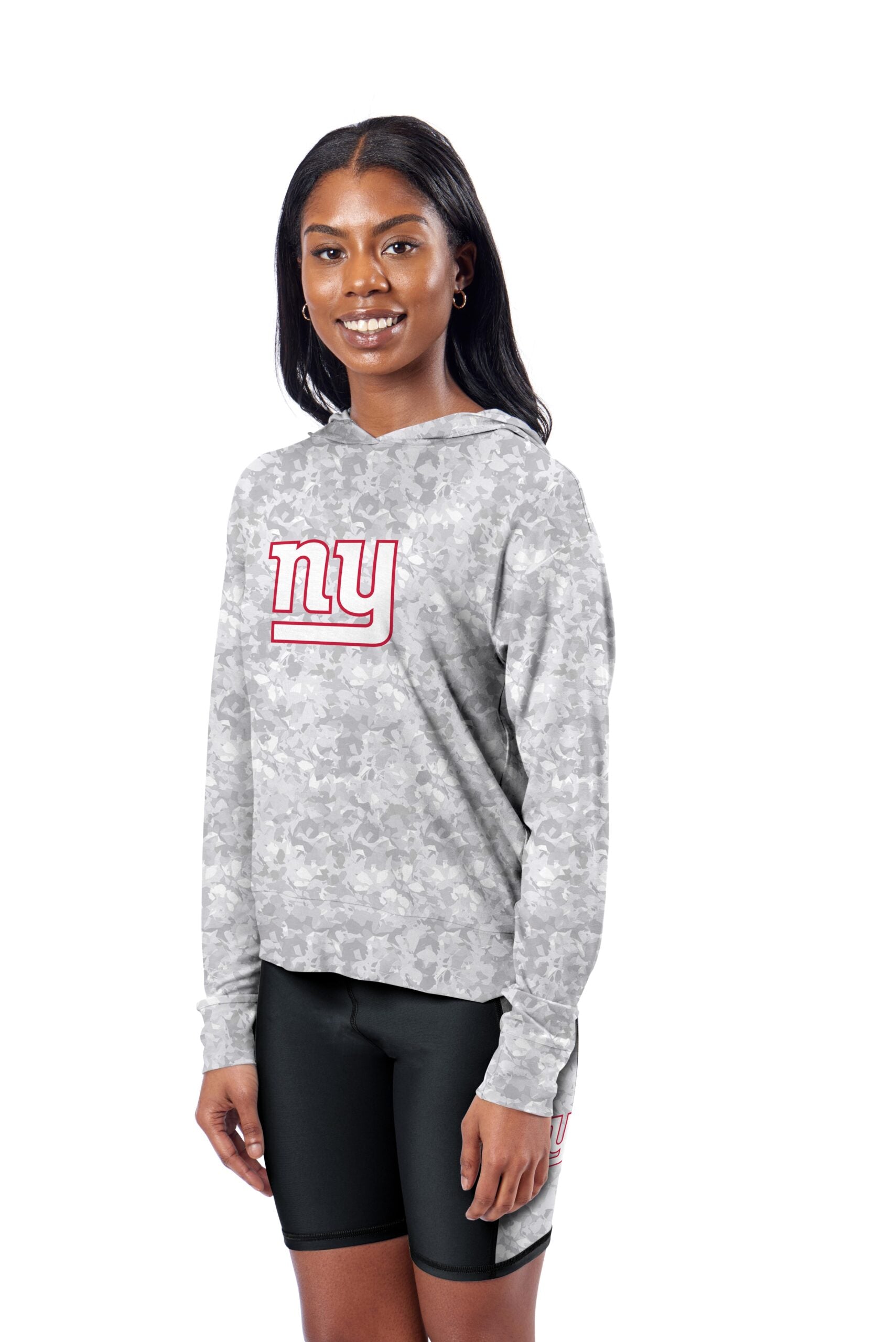 New York Giants Certo Women's Session Pullover Hoodie - Gray