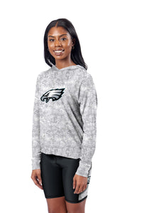 Philadelphia Eagles Certo Women's Session Pullover Hoodie - Gray