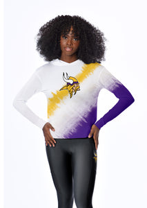 Minnesota Vikings Certo Women's Rundown Lightweight Pullover Hoodie - White