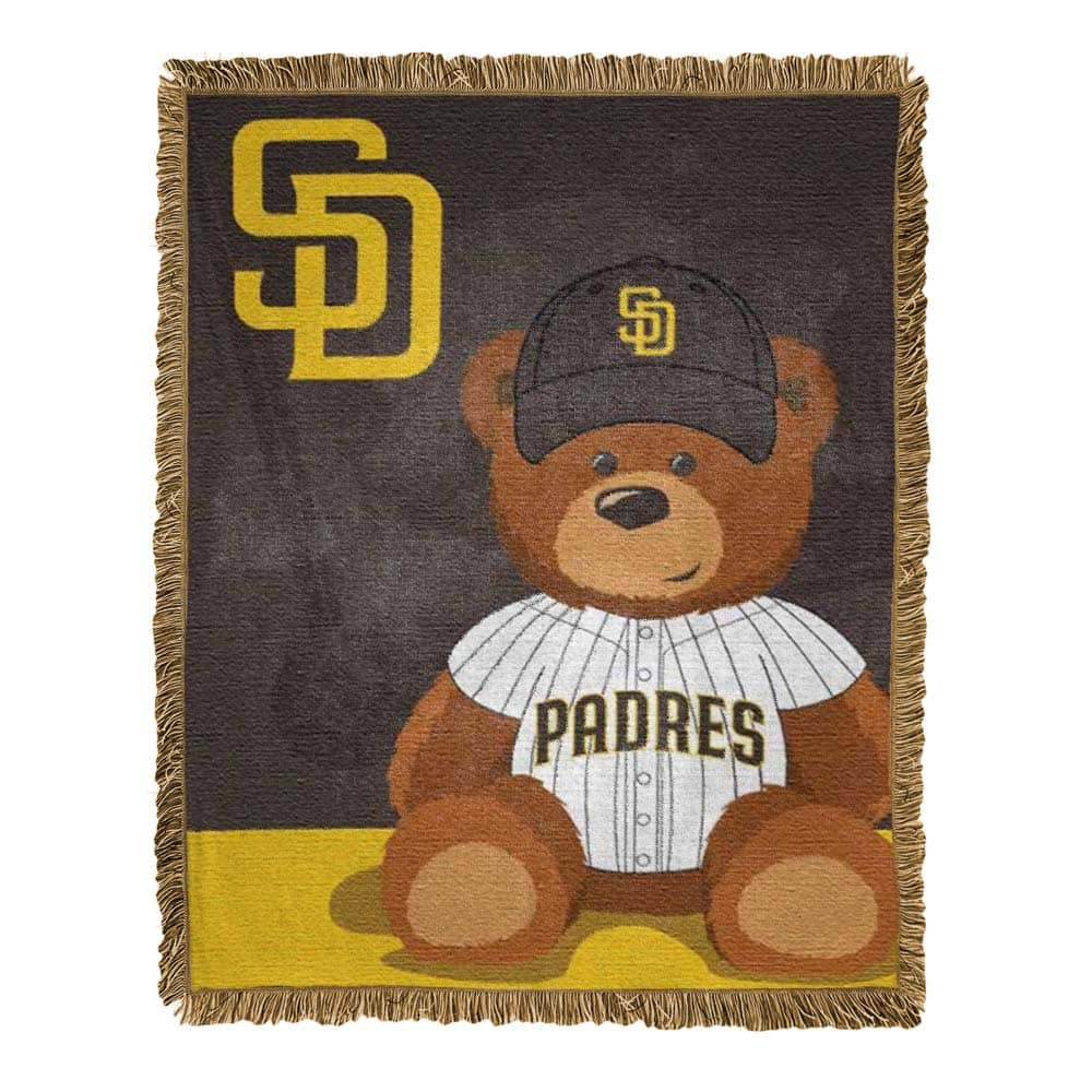 MLB San Diego Padres Field Bear Baby Throw Blanket 36x46 Inches