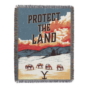 Paramount Yellowstone Protect Woven Woven Tapestry Throw Blanket 48x60 Inches