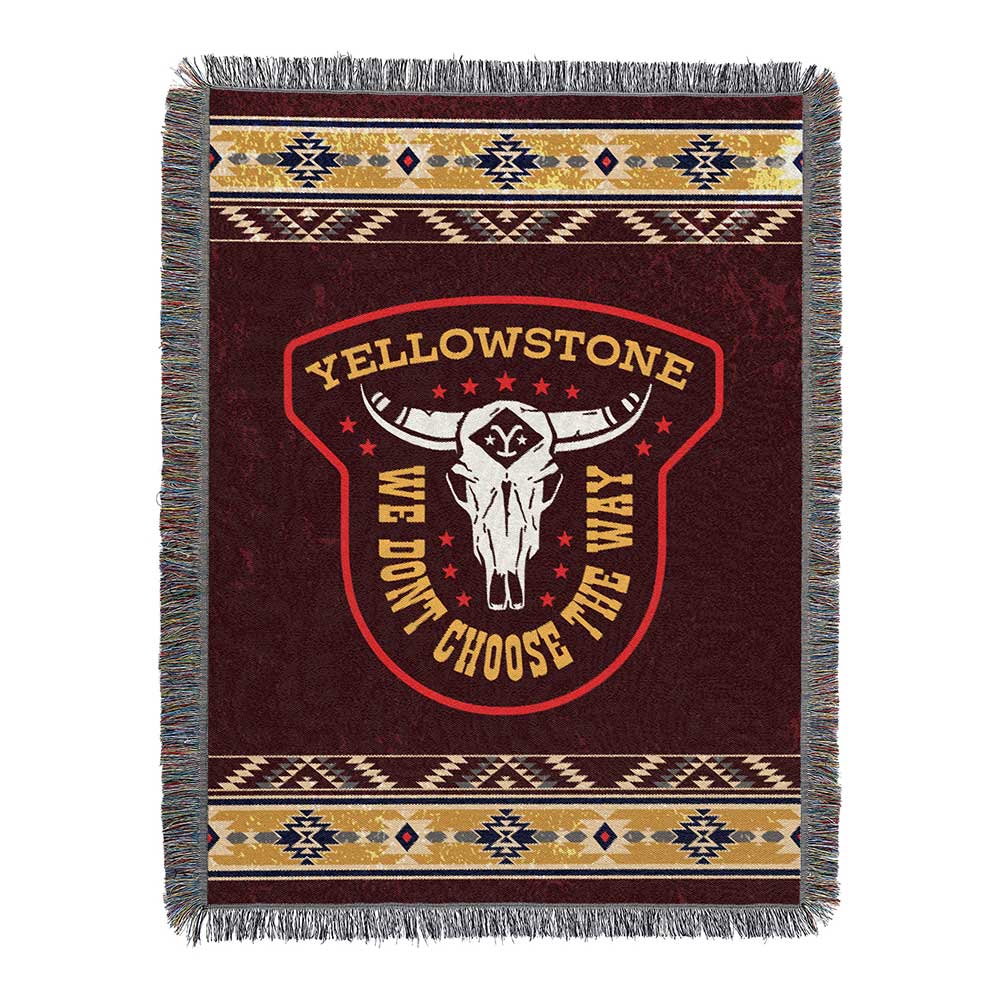 Paramount Yellowstone The Way Woven Woven Tapestry Throw Blanket 48x60 Inches