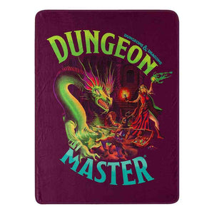 Hasbro Dungeons and Dragons Be The Master Micro Raschel Throw Blanket 46x60 Inches