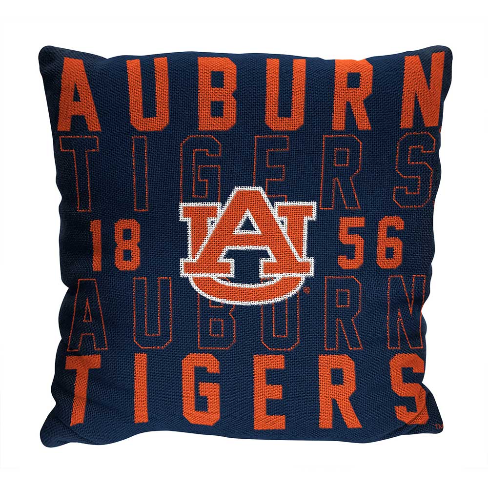 NCAA Auburn Tigers Stacked Pillow 20x20 Inches