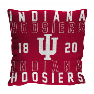 NCAA Indiana Hoosiers Stacked Pillow 20x20 Inches