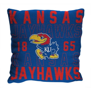 NCAA Kansas Jayhawks Stacked Pillow 20x20 Inches