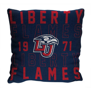 NCAA Liberty Flames Stacked Pillow 20x20 Inches