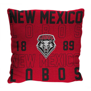 NCAA New Mexico Lobos Stacked Pillow 20x20 Inches