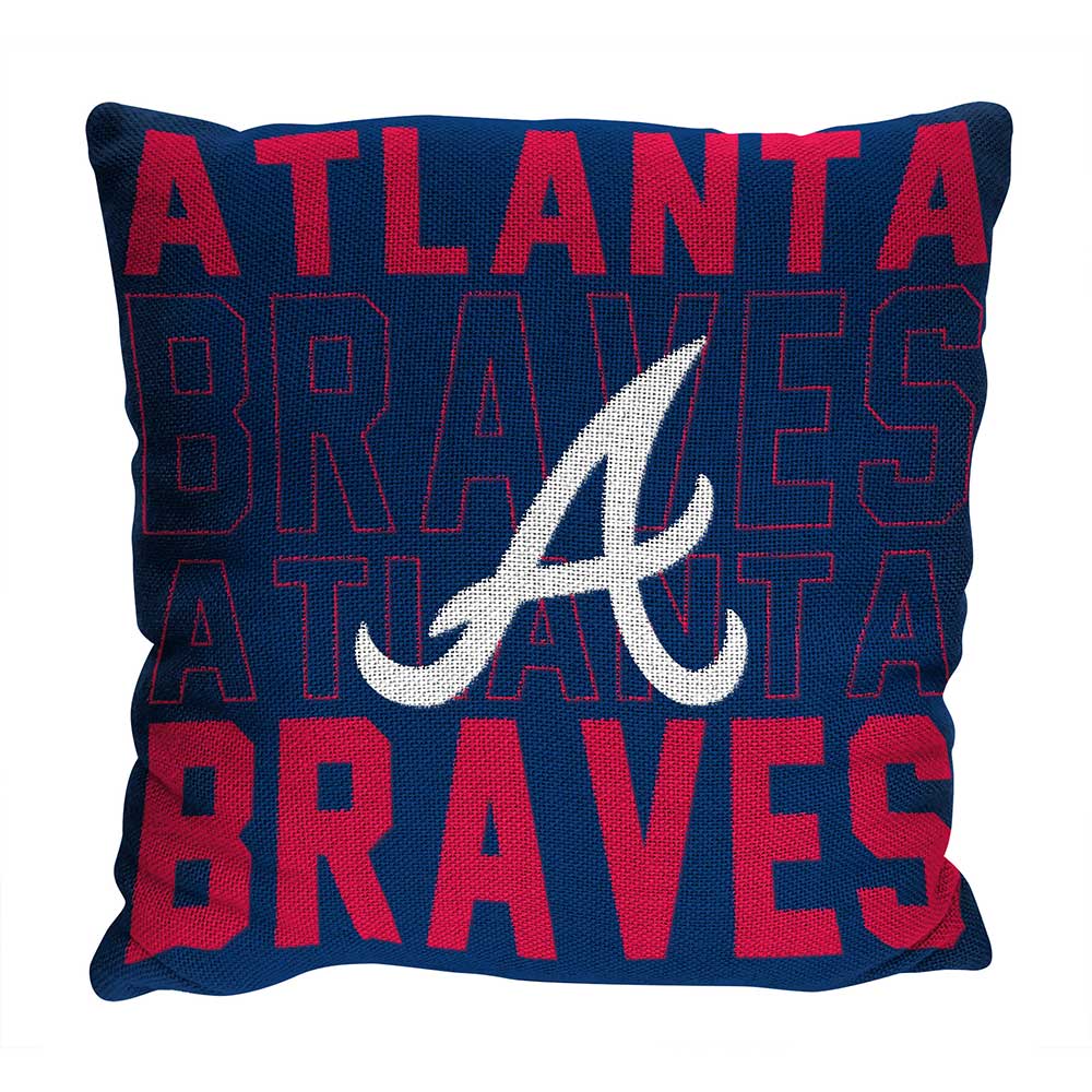 MLB Atlanta Braves Stacked Pillow 20x20 Inches