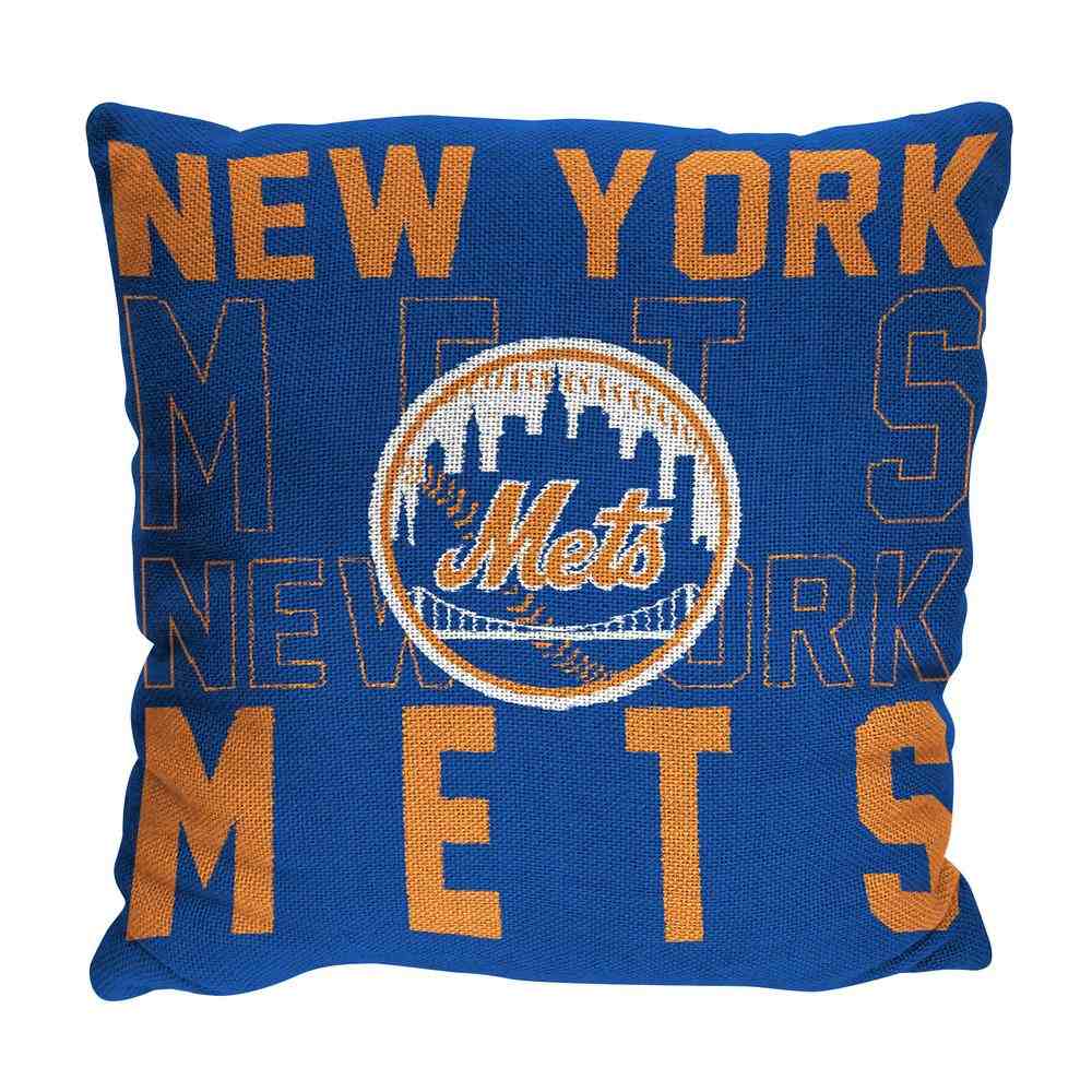 MLB New York Mets Stacked Pillow 20x20 Inches
