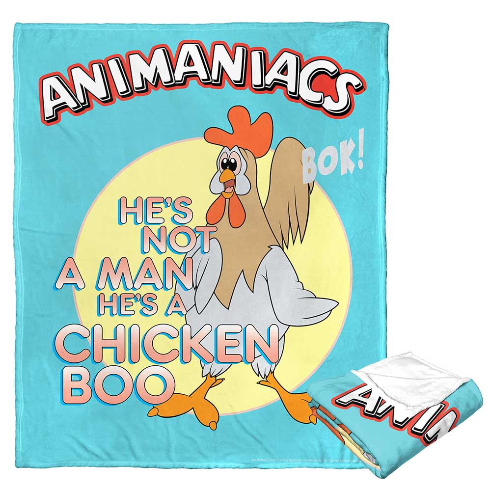 Warner Bros. Animaniacs Chicken Boo Silk Touch Throw Blanket 50x60 Inc
