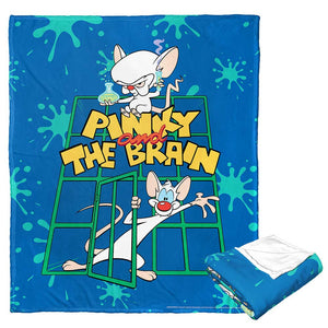 Warner Bros. Animaniacs Pinky And The Brain Silk Touch Throw Blanket 50x60 Inches