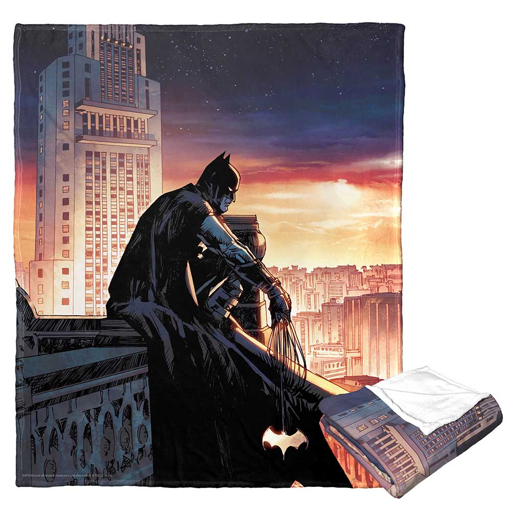 Warner Bros. Batman Knight Watch Silk Touch Throw Blanket 50 x 60 Inches