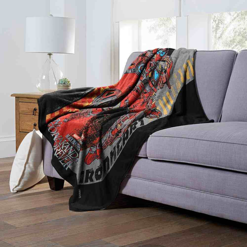 Marvel Black Panther Ironheart Silk Touch Throw Blanket 50x60 Inches