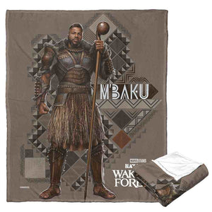 Marvel Black Panther Mbaku Silk Touch Throw Blanket 50x60 Inches