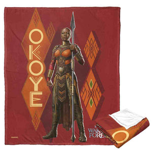 Marvel Black Panther Okoye Silk Touch Throw Blanket 50x60 Inches