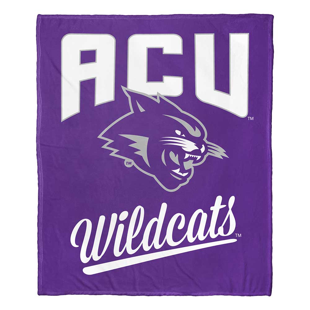 NCAA Abilene Christian Wildcats Alumni Silk Touch Throw Blanket 50x60 Inches