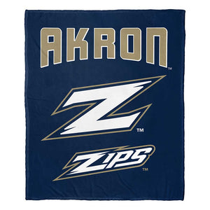 NCAA Akron Zips Alumni Silk Touch Throw Blanket 50x60 Inches