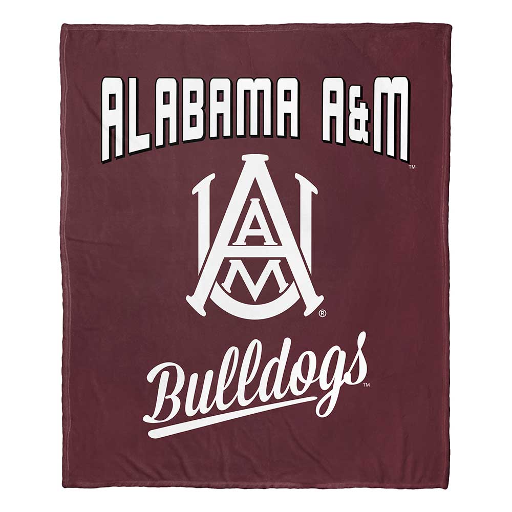 NCAA Alabama A&M Bulldogs Alumni Silk Touch Throw Blanket 50x60 Inches