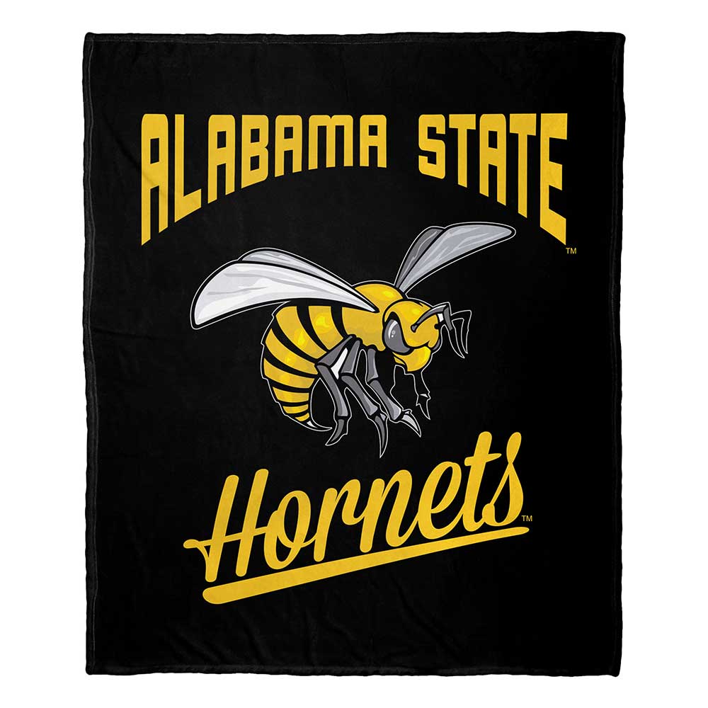 NCAA Alabama State Hornets Alumni Silk Touch Throw Blanket 50x60 Inches