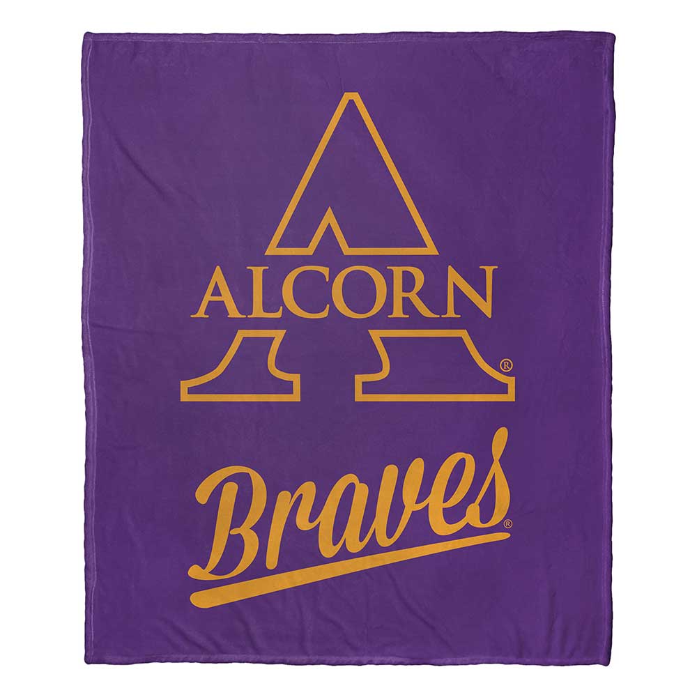 NCAA Alcorn State Braves Alumni Silk Touch Throw Blanket 50x60 Inches