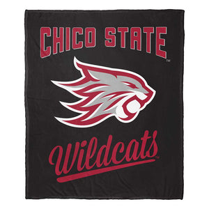 NCAA Chico State Wildcats Alumni Silk Touch Throw Blanket 50x60 Inches