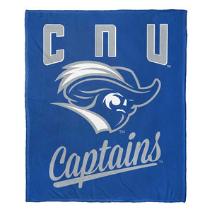 NCAA Christopher Newport Captains Alumni Silk Touch Throw Blanket 50x60 Inches