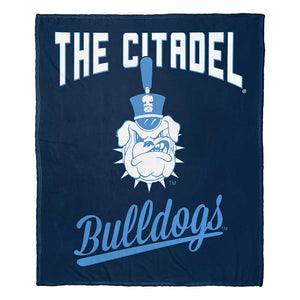 NCAA Citadel Bulldogs Alumni Silk Touch Throw Blanket 50x60 Inches