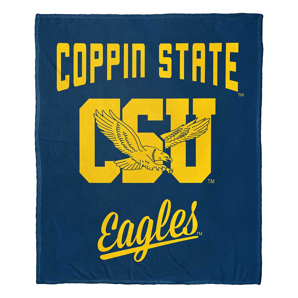 NCAA Coppin State Eagles Alumni Silk Touch Throw Blanket 50x60 Inches