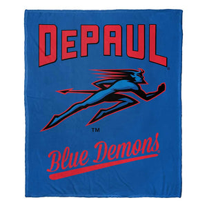 NCAA Depaul Blue Demons Alumni Silk Touch Throw Blanket 50x60 Inches