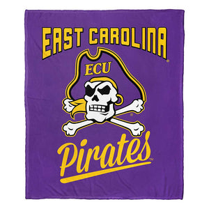 NCAA East Carolina Pirates Alumni Silk Touch Throw Blanket 50x60 Inches