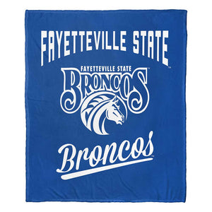 NCAA Fayetteville State Broncos Alumni Silk Touch Throw Blanket 50x60 Inches