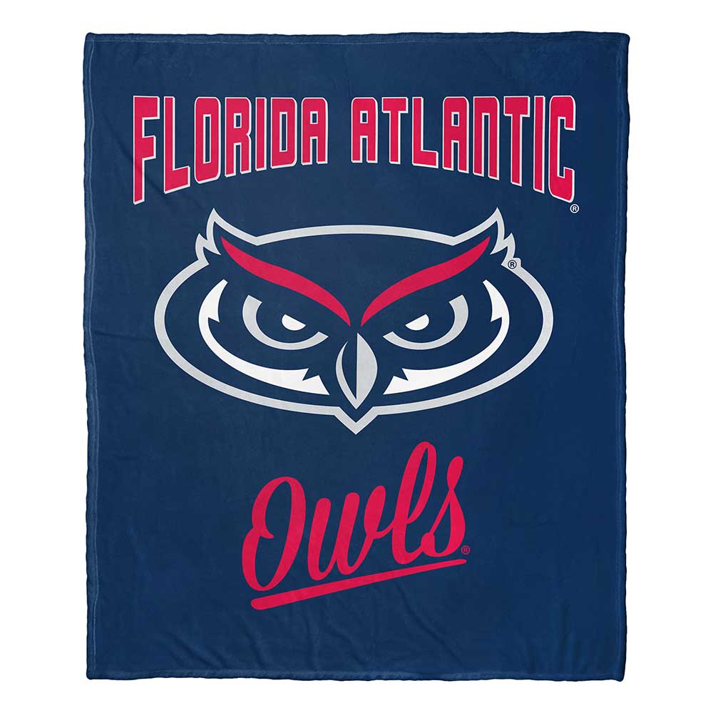 NCAA Florida Atlantic Owls Alumni Silk Touch Throw Blanket 50x60 Inches