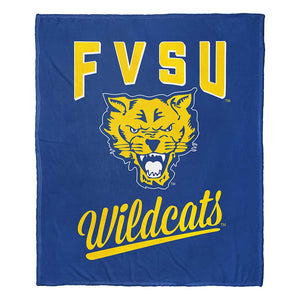 NCAA Fort Valley State Wildcats Alumni Silk Touch Throw Blanket 50x60 Inches