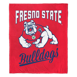 NCAA Fresno State Bulldogs Alumni Silk Touch Throw Blanket 50x60 Inches