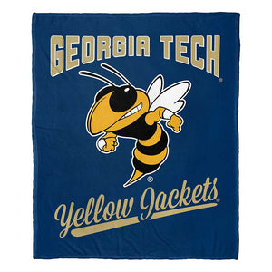 NCAA Georgia Tech Yellow Jackets Alumni Silk Touch Throw Blanket 50x60 Inches