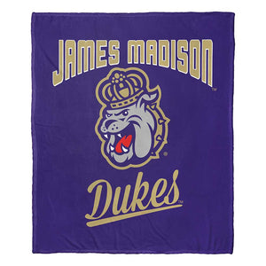 NCAA James Madison Dukes Alumni Silk Touch Throw Blanket 50x60 Inches