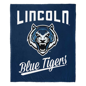 NCAA Lincoln Blue Tigers Alumni Silk Touch Throw Blanket 50x60 Inches