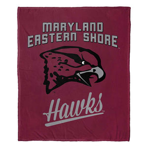 NCAA Maryland Eastern Shore Hawks Alumni Silk Touch Throw Blanket 50x60 Inches