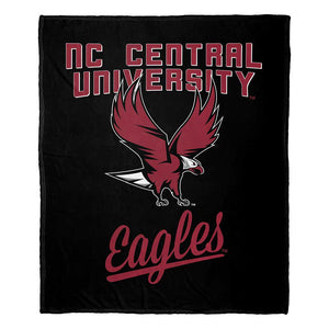 NCAA North Carolina Central Eagles Alumni Silk Touch Throw Blanket 50x60 Inches