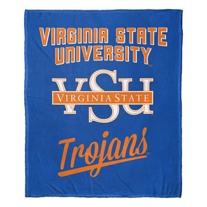 NCAA Virginia State Trojans Alumni Silk Touch Throw Blanket 50x60 Inches