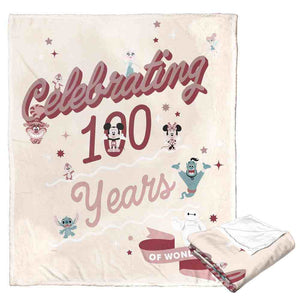 Disney D100 Celebrate Wonder Silk Touch Throw Blanket 50x60 Inches