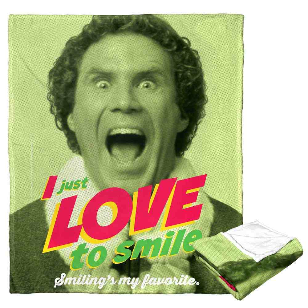 Warner Bros. Elf Love To Smile Silk Touch Throw Blanket 50x60 Inches